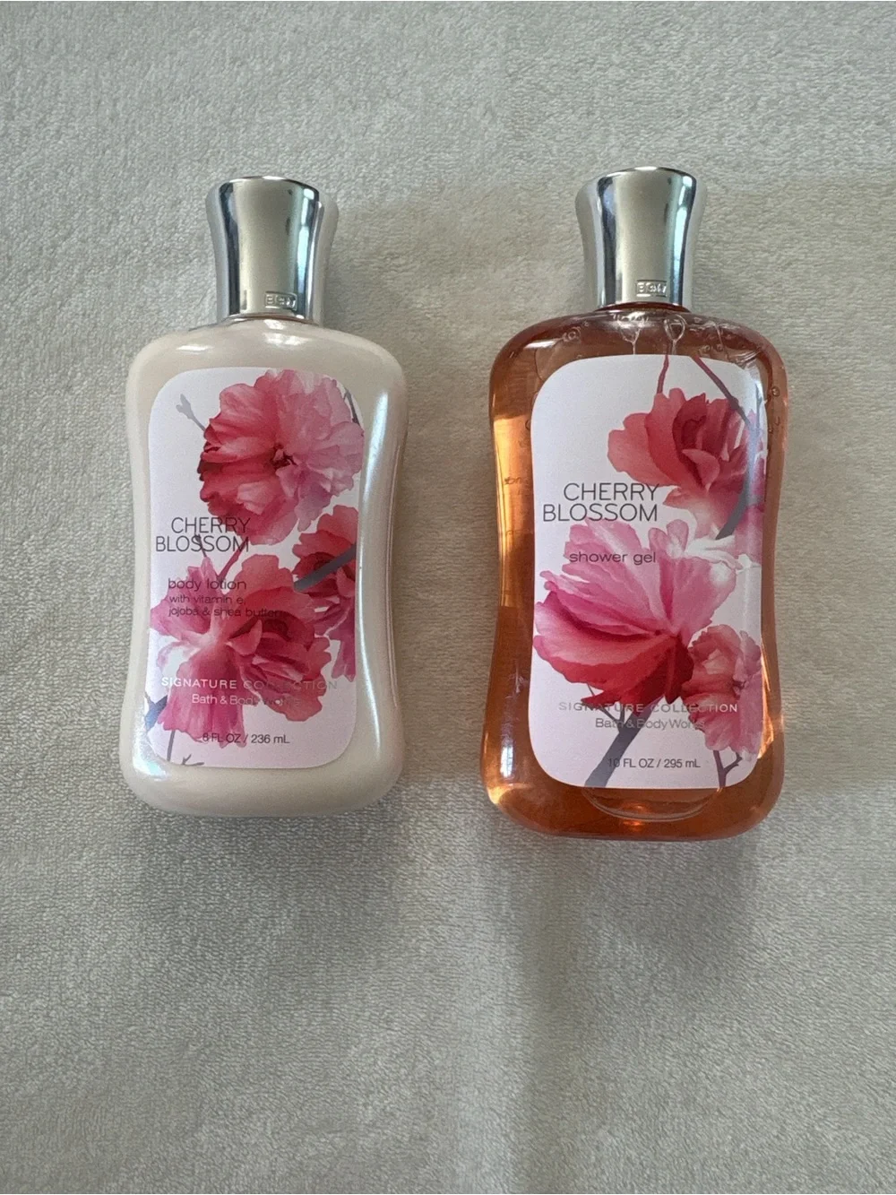 NWT Y2K Bath and Body Works Shampoo and Shower Gel Cherry Blossom Bundle